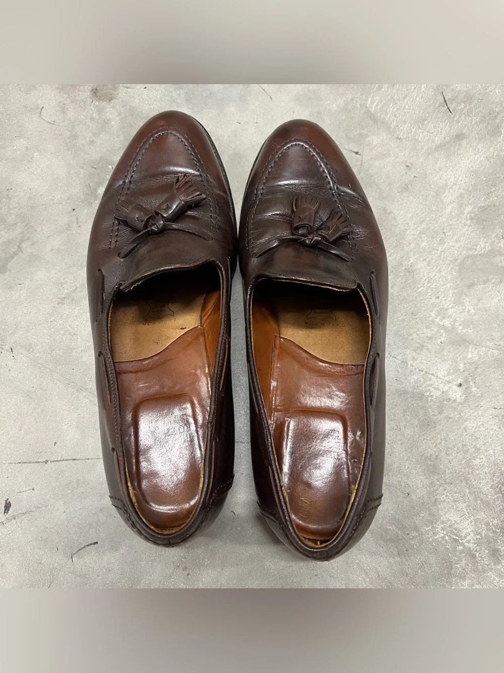 Brooks Brothers Alden Tassel Loafers Mens Size 13 D Leather Goodyear Welt USA